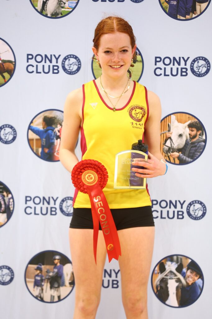 Lamorna with trophy and rosette